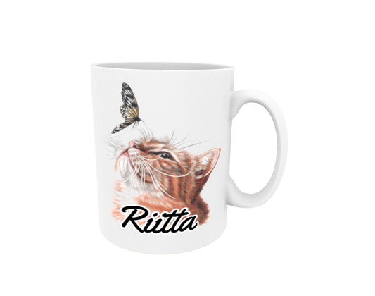 Riitta / Punainen Kissa ja Perhonen -Nimimuki